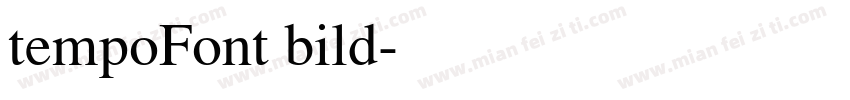 tempoFont bild字体转换